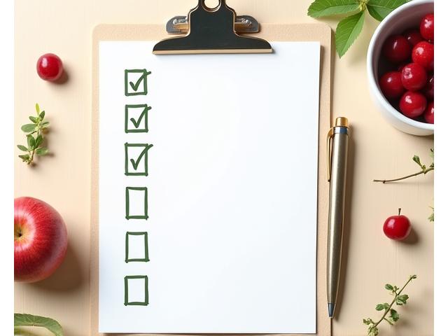 Checklist Zdrowy Dzień Krok Po Kroku